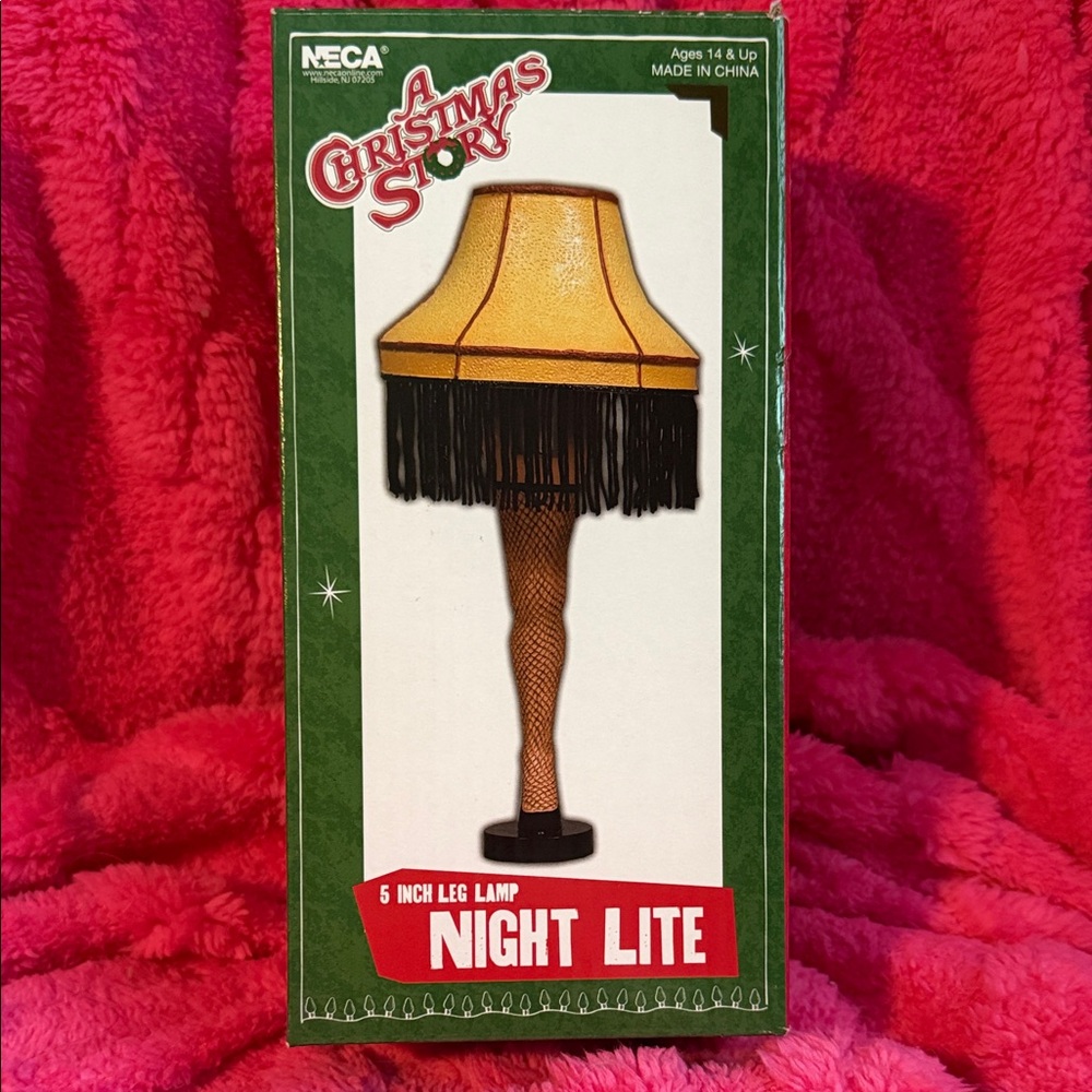 A Christmas Story Leg Lamp Night Lite - Yellow and Black